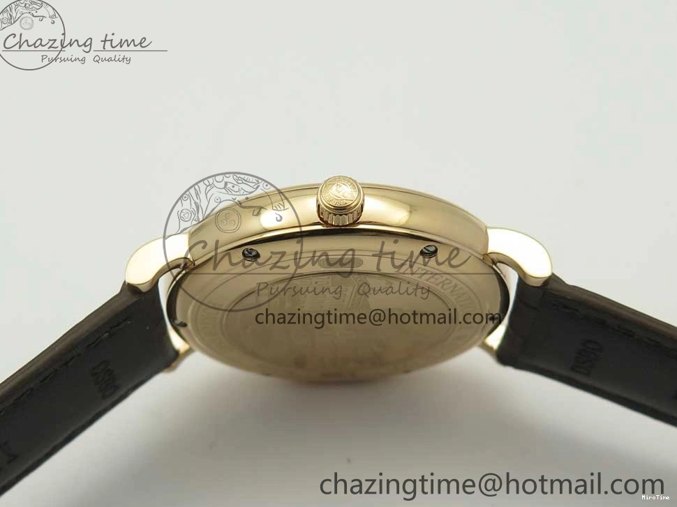 MIROTIME 0126 Portofino Automatic RG FKF 1:1 Best Edition White Dial on Brown Leather Strap A Practical 7140